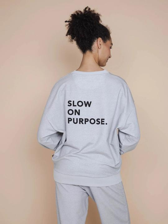 Produktbild Snurk Slow On Purpose Grauer Relaxter Pullover (S)