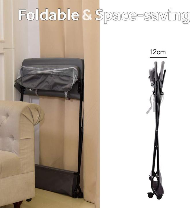 Immagine prodotto Mupai Mobiler Wickeltisch mit Auflage, Sicherheitsgurt und Ablagefächern