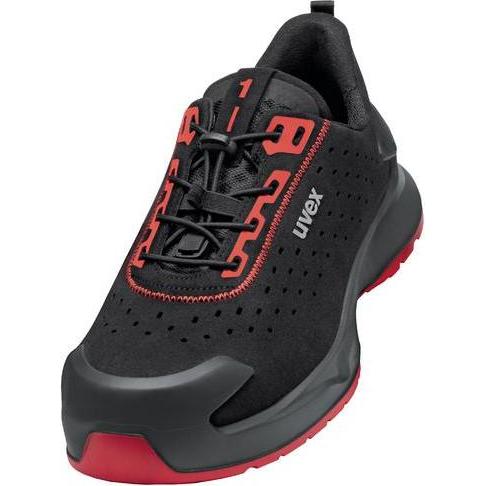 Uvex Sports, Sicherheitsschuhe, uvex 1 x-craft Halbschuhe S1 PL 68023 schwarz Weite 12 Grösse 40 (S1P, 40)