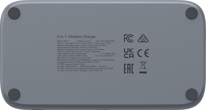 Image du produit Ugreen Magnetic Wireless Charger 3-in-1 (35 W)