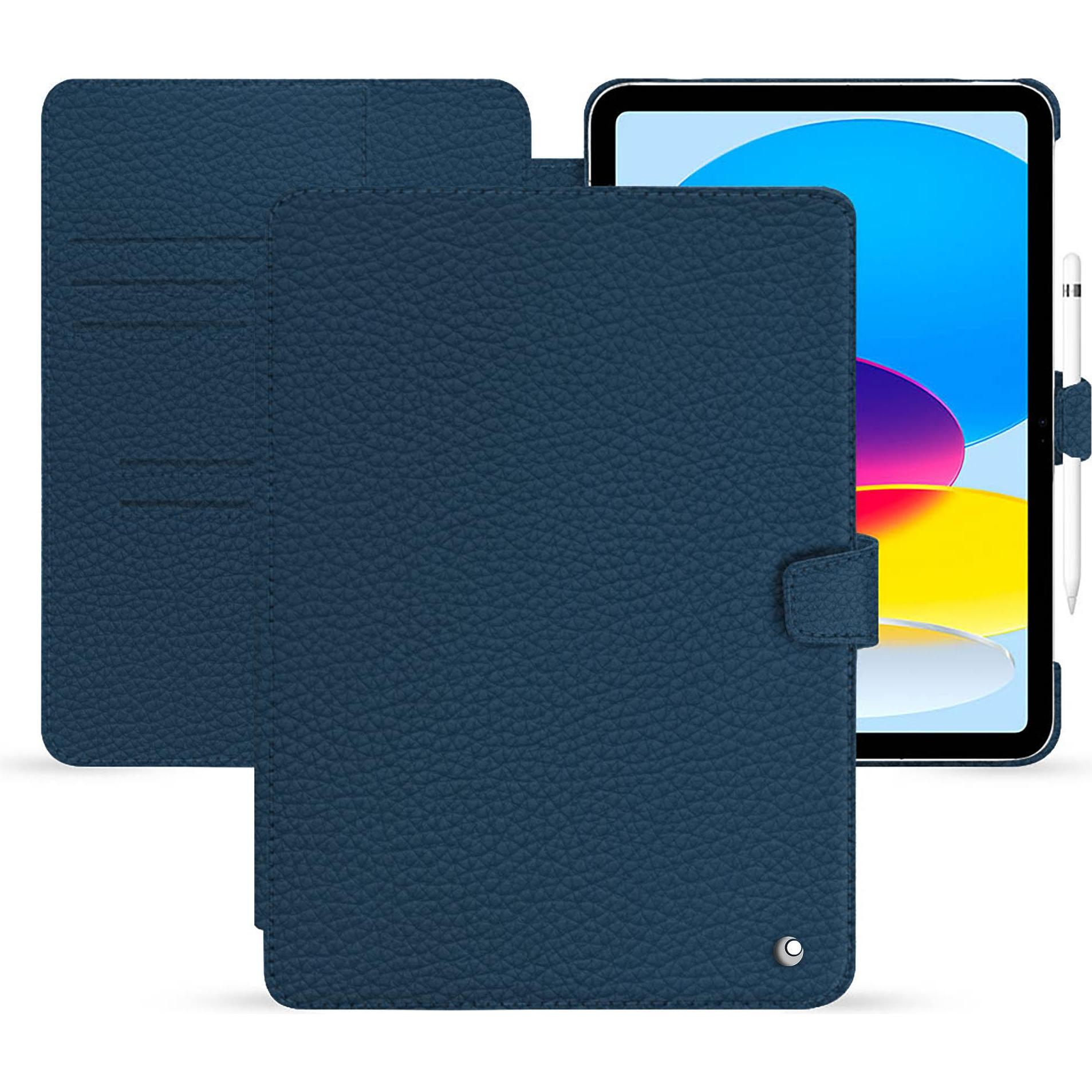 Thumbnail - Noreve Lederschutzhülle Apple iPad (2022) (iPad 2022 (10. Gen)), Tablet Hülle, Blau