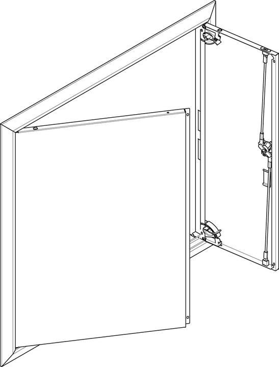 Produktbild ABN ESPRO Blendrahmen mit Volltüre GBRU34T f. UP-Flachverteiler 3x4reihig