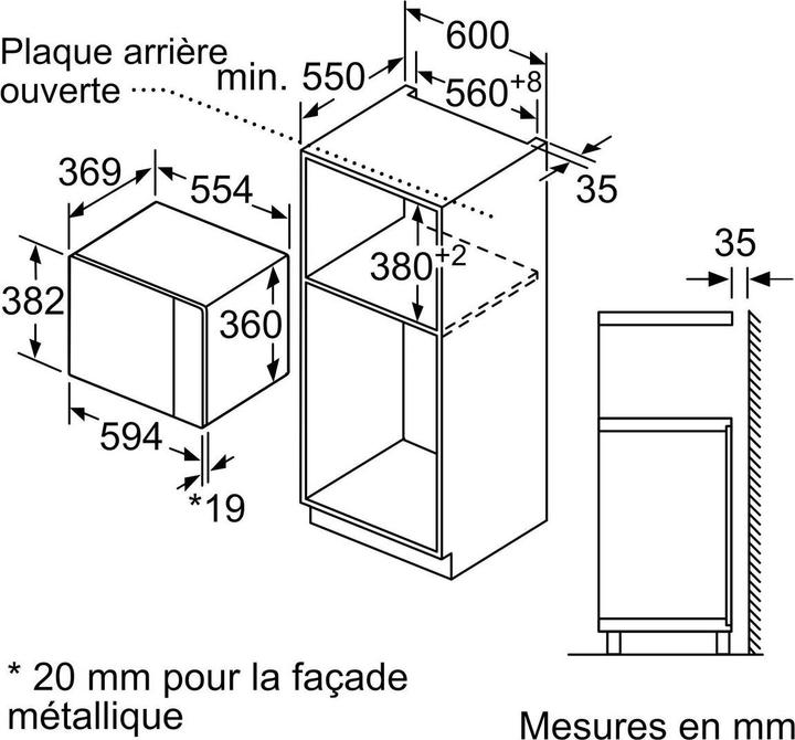 Produktbild Bosch Hausgeräte Serie 4 BFL553MS0 Mikrowelle Integriert Kombi-Mikrowelle, Edelstahl