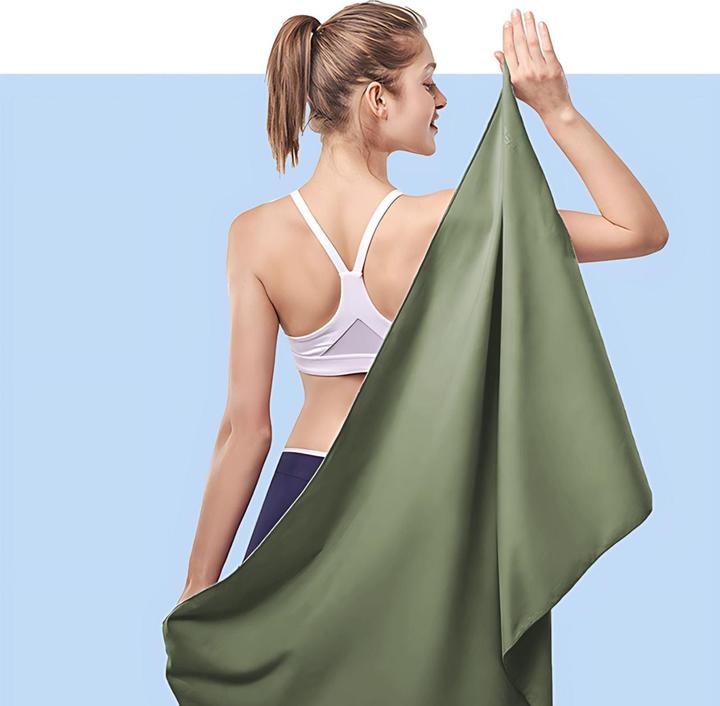Actual product image Hermex Fitnesshandtuch Mikrofaser-Sporthandtuch Strandtuch Badetuch