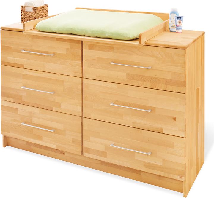 Actual product image Pinolino Economy set Natura extra wide (Baby cot, Changing unit)