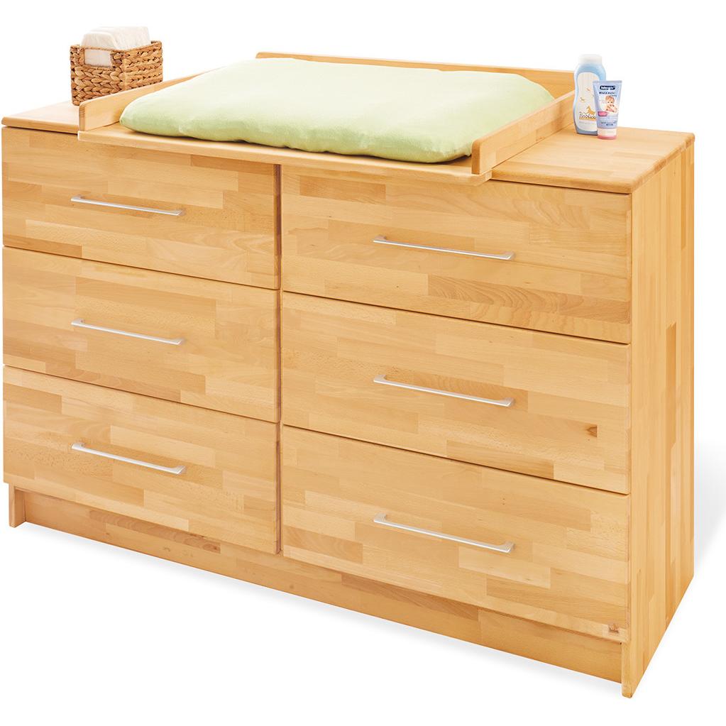 Thumbnail - Pinolino, Komplett-Babyzimmer, Sparset Natura extrabreit (Babybett, Wickelkommode)