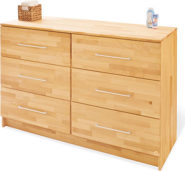 Produktbild Pinolino Natura extrabreit (Babybett, Wickelkommode, Kinderkleiderschrank)
