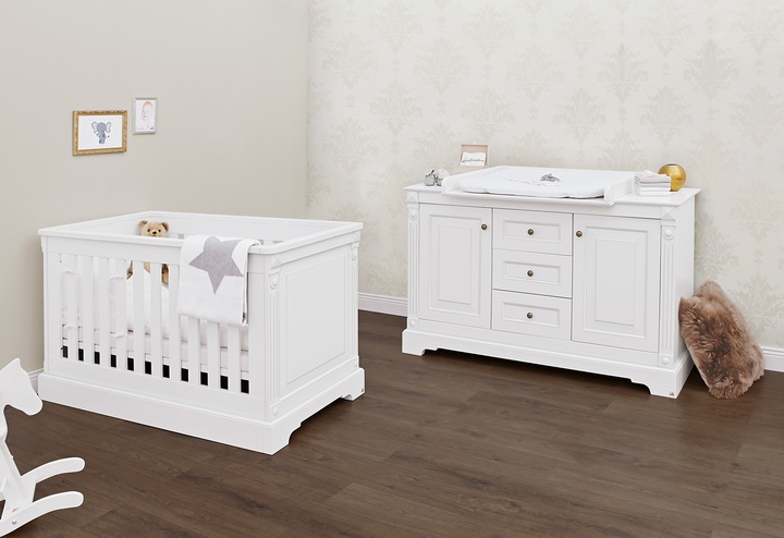 Produktbild Pinolino Sparset Emilia extrabreit (Babybett, Wickelkommode)
