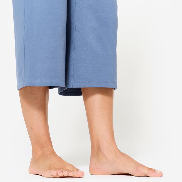 Actual product image Kimjaly Yoga Caprihose Damen hoher Bund - kometenblau (3XL)
