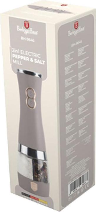 Actual product image BerlingerHaus Electric 2in1 salt & pepper mill (Pepper, Salt, Various spices)