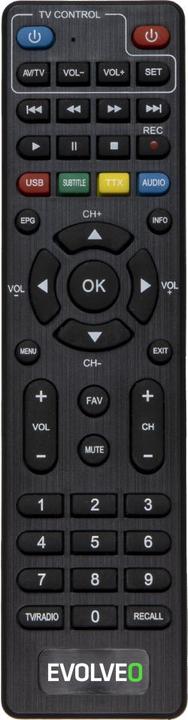 Actual product image Evolveo EasyPhone ALPHA T2 Cable, Terrestrial Full HD Black (DVB-T2)