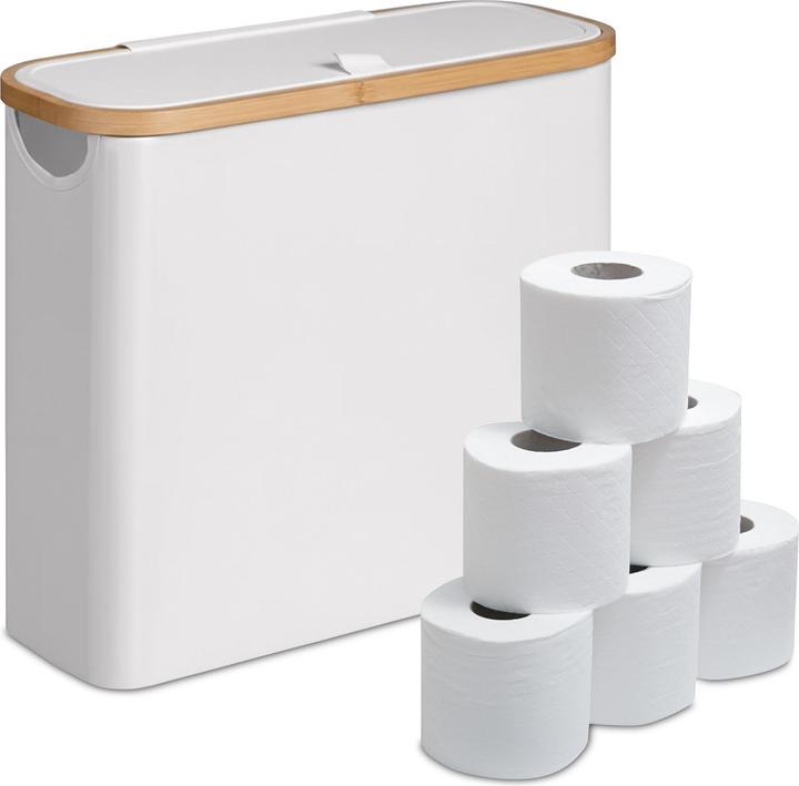 Actual product image Relaxdays Toilet roll storage