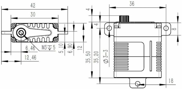 Image du produit KST Servo de surface A12-S 13.7 kg Digital HV