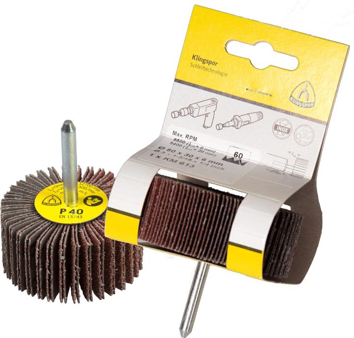 Produktbild Klingspor KM 613 SB-verpackt - Schleifmopstifte 40 x 20 x 6 mm (60)