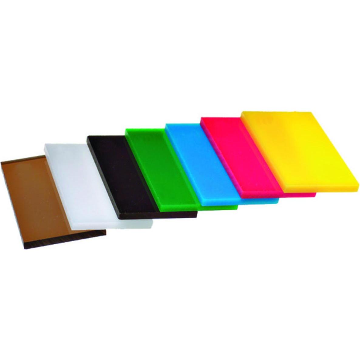 Werkstarck, Glas + Plexiglas, Farbige Plexiglasplatten (60 cm, 50 cm)