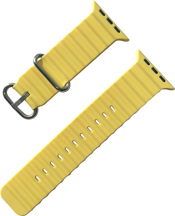 Peter Jäckel Cinturino 20 mm Dual Silicon Yellow (20 mm, Silicone)