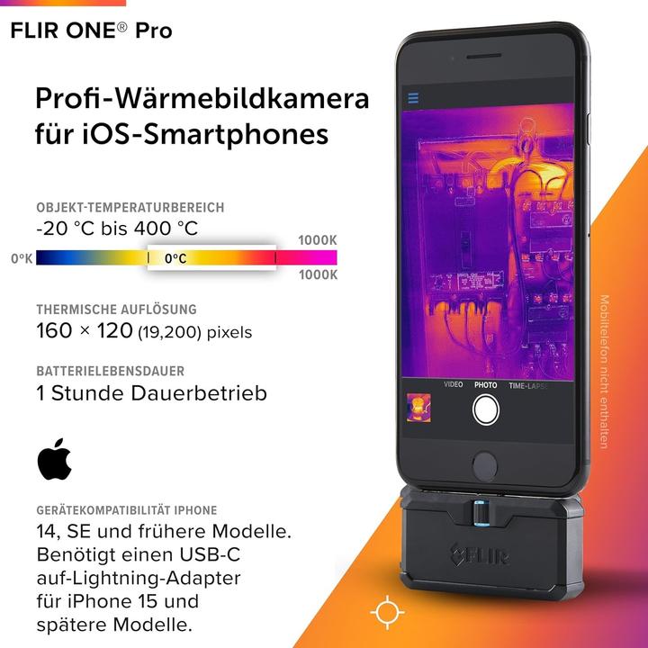 Actual product image Flir One Pro iOS Lightning
