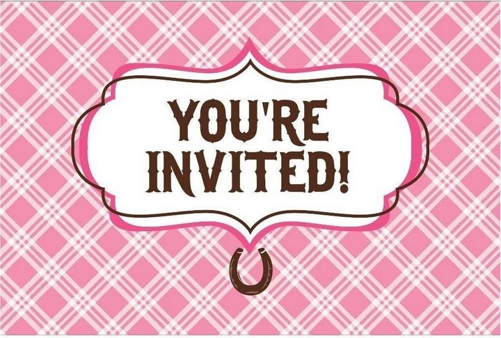 Actual product image Creative Party Heart My Horse Invitations (Pack of 8) (8 pcs.)