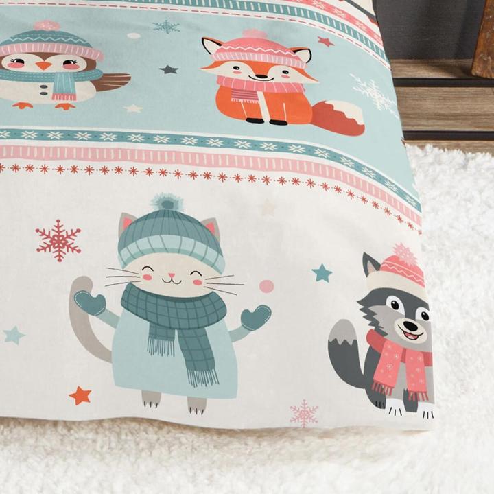 Produktbild Traumschlaf Winterliche Tierfreunde (135 x 200 cm, 80 x 80 cm)