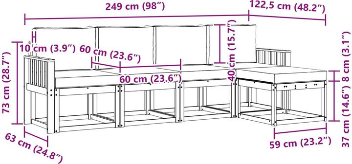 Produktbild vidaXL Gartenmöbel