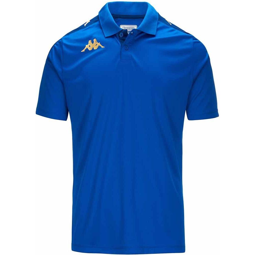 Kappa, Herren, Sportshirt, polo-shirt ghiolo (XL), Blau, XL