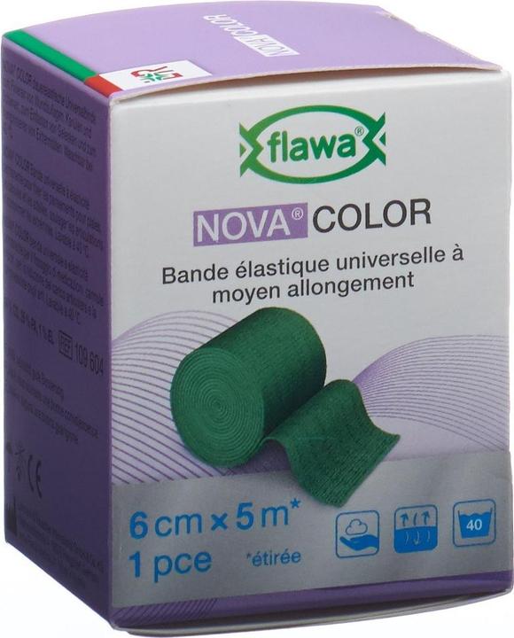 Actual product image Flawa Ideal bandage 6cmx5m green