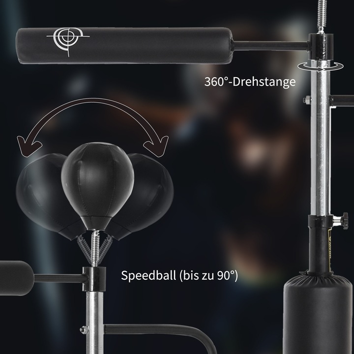 Produktbild Homcom 3-in-1 Boxstand mit 2 Speedbällen (88 cm, 11.50 kg)