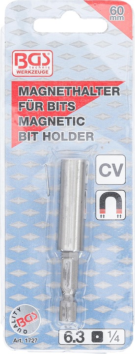 Productafbeelding BGS Magnetische bithouder, extra sterk | uitgang zeskantkop 6,3 mm (1/4") | 60 mm