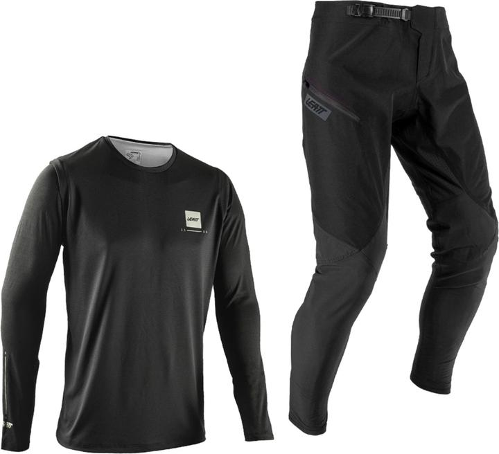 Leatt MTB Gravity 1.0 Ride Kit Jr ghost black L (Boys, L)