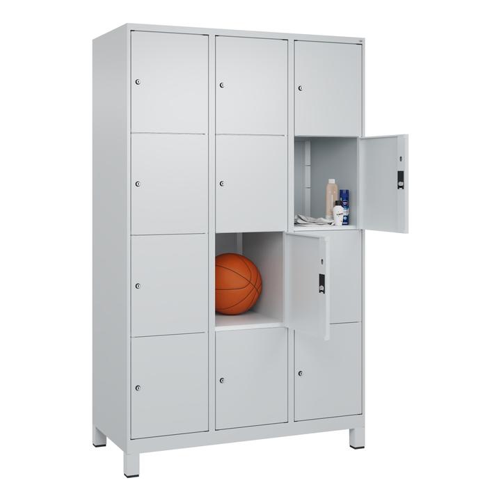 Actual product image C+P Fächerschrank Classic Plus, 4 Fächer übereinander, Abteilbreite 40 cm, mit Füssen (120 cm, 195 cm)