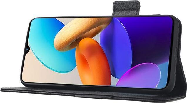 Actual product image MU Classic Litchi Leather Bookcover Series (Vivo Y35)