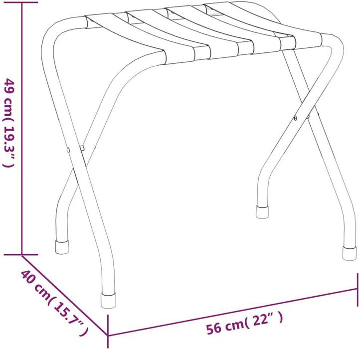 Actual product image vidaXL Rusty (Suitcase rack)