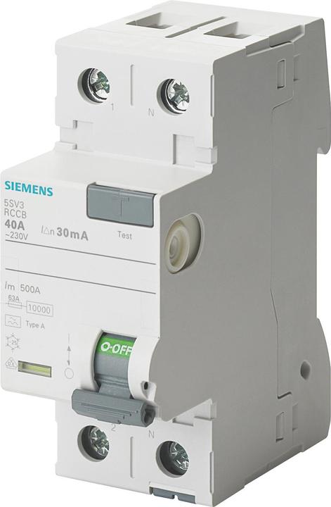 Produktbild Siemens RCCB Type A 25A 1+N-pole 30mA 230V 2mW