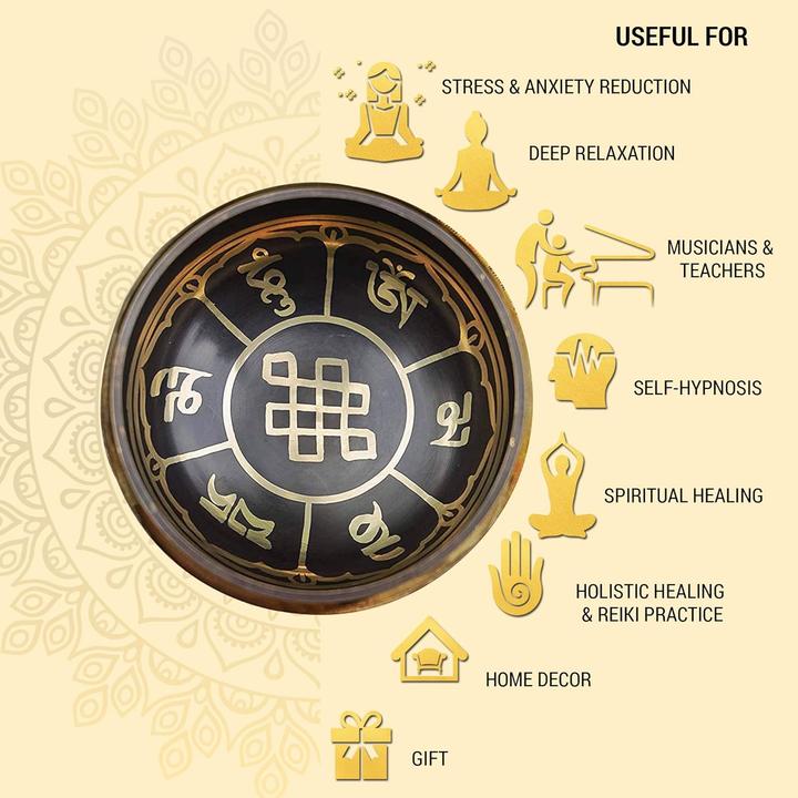 Produktbild Himalayan bazaar Tibetisches Klangschalen-Set (Klangschale)