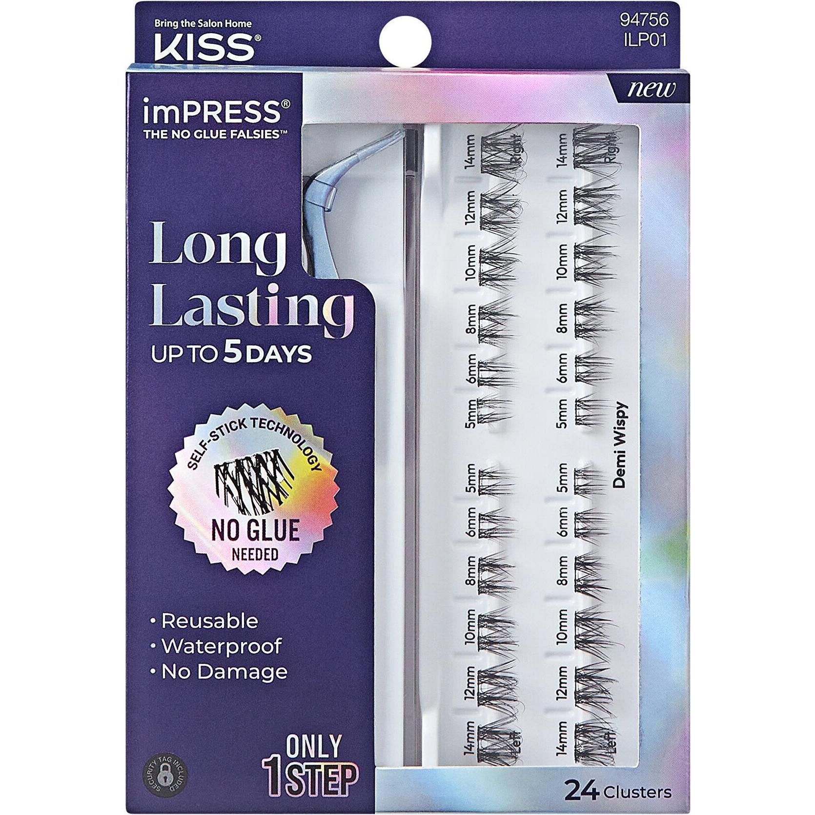 KISS Impress Press On Longlasting False Eyelashes 01 (Künstliche Wimpern) (59202574)