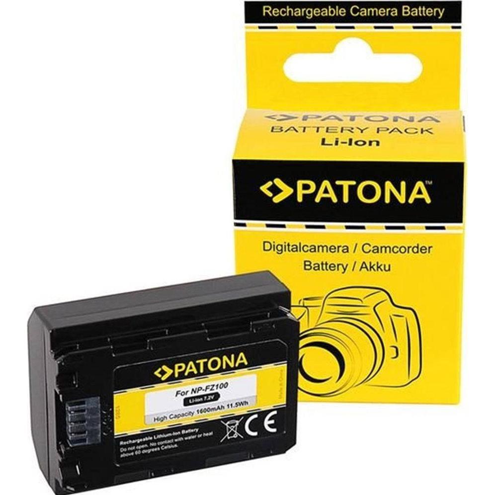 Patona Np-Fz100 (Batteria della fotocamera), Alimentatore fotocamera, Nero