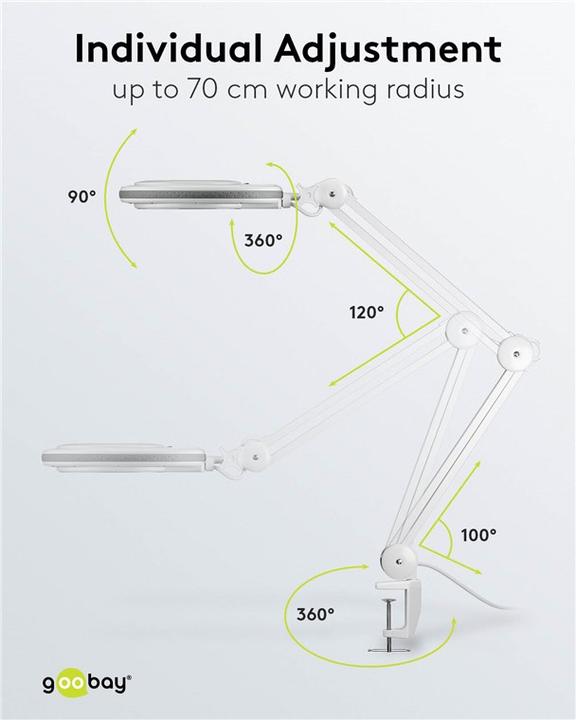 Produktbild Goobay LED-Klemm-Lupenleuchte, 8 W (650 lm)