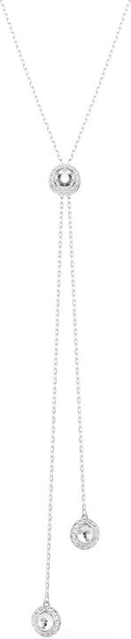 Immagine prodotto Swarovski Una Angelic Y Halskette Rundschliff Weiss Rhodiniert (Metallo Swarovski, 42 - 49 cm)