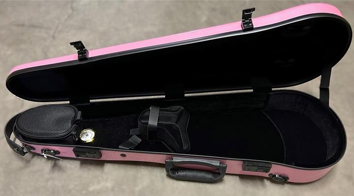 Image du produit JML Mallette de forme violon 4/4 Pink Polycarbon (violon)