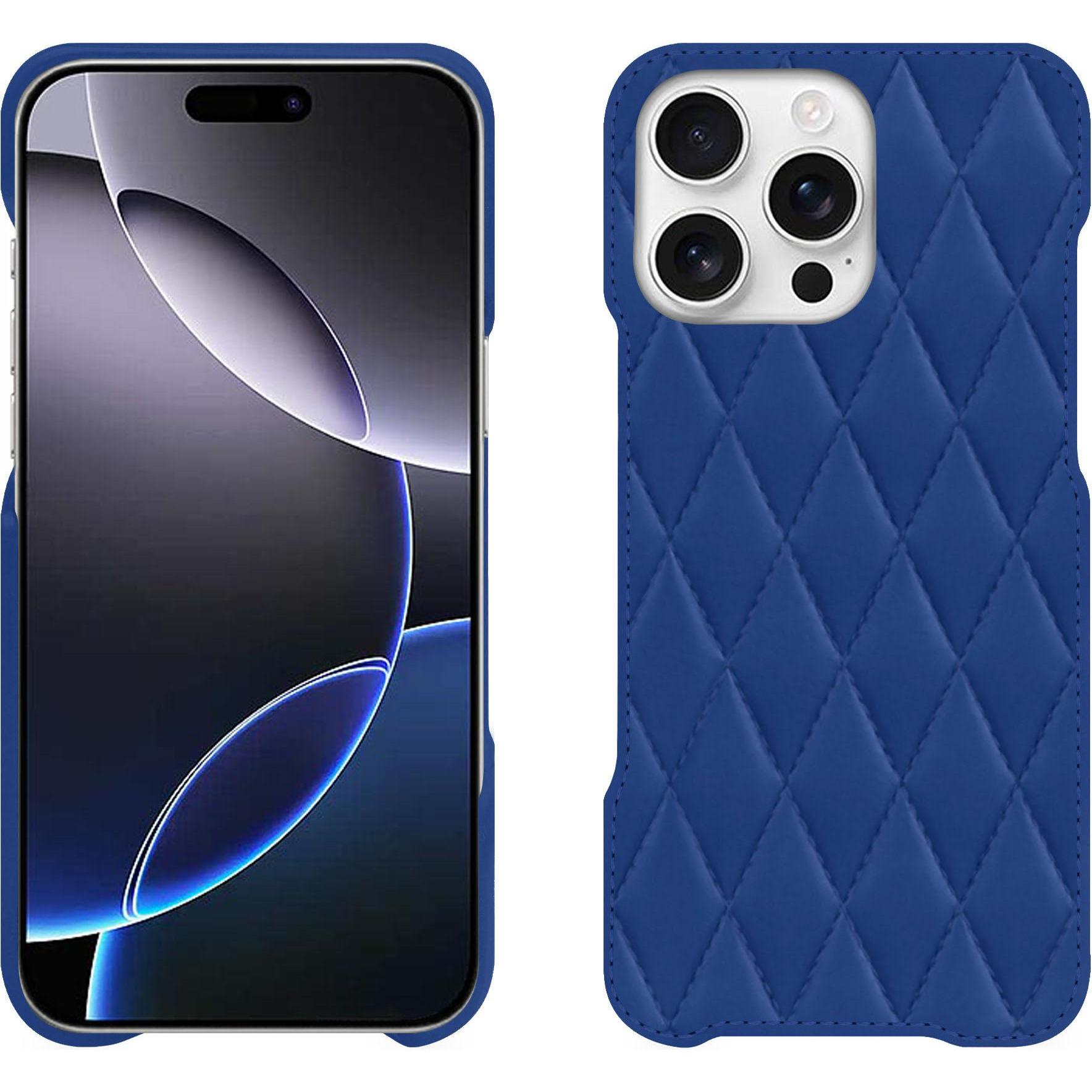 Thumbnail - Noreve Lederschutzhülle (Apple iPhone 16 Pro Max), Smartphone Hülle, Blau