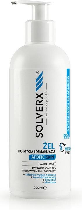 Produktbild Solverx Atopic Skin Face And Eye Wash Gel For Atopic Skin 200Ml (Reinigungsschaum, 200 ml)