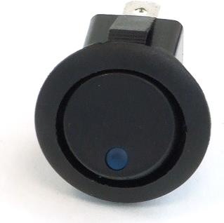 Produktbild Phobya Wippschalter Rund LED blau 1-polig AN/AUS schwarz (3pin)