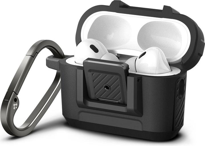 Image du produit Spigen Lock Fit Airpods Pro 1/2 Matte Black (Sac pour écouteurs)