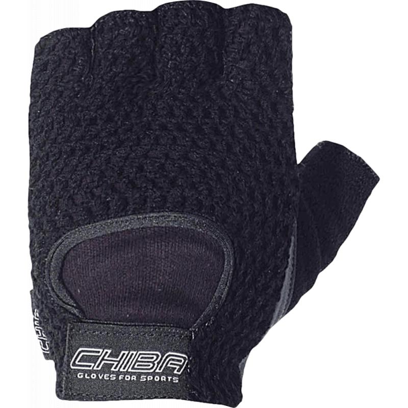 Chiba, Herren, Handschuhe, Fahrrad-Fitnesshandschuh schwarz M, Schwarz, (M)