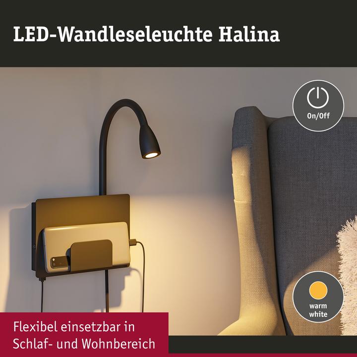 Produktbild Paulmann Wandleseleuchte Halina (220 lm)