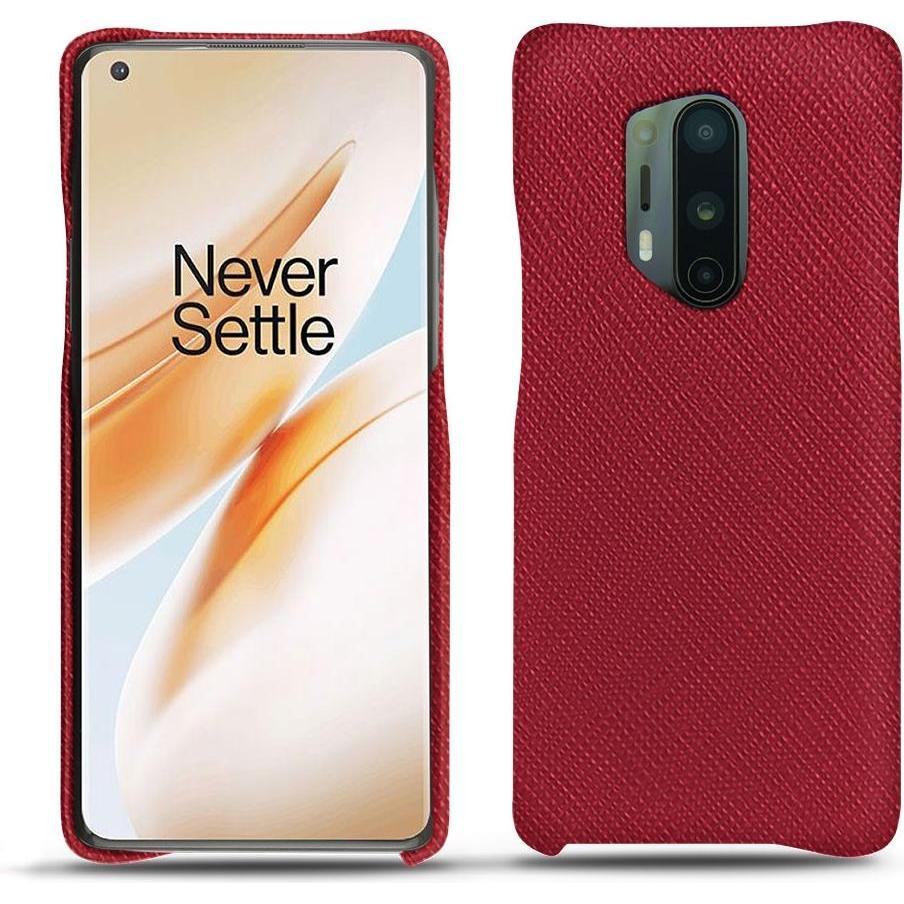 Noreve Lederschutzhülle (OnePlus 8 Pro), Smartphone Hülle, Rot