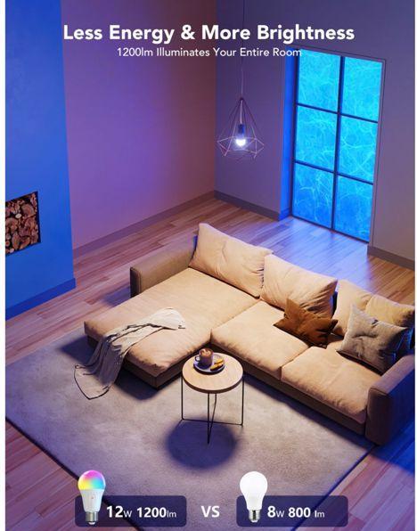 Produktbild Govee Smart Light Bulb (E27, 9 W, 1200 lm, 1 x, F)