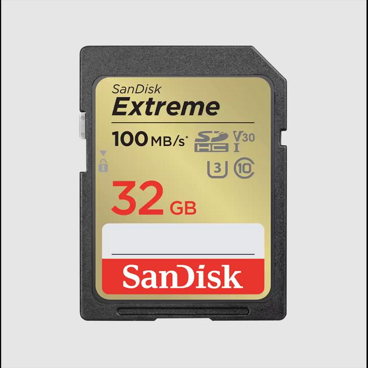 Productafbeelding SanDisk Extreme SDHC /s UHS-I (32 GB, SDHC, U3, UHS-I)