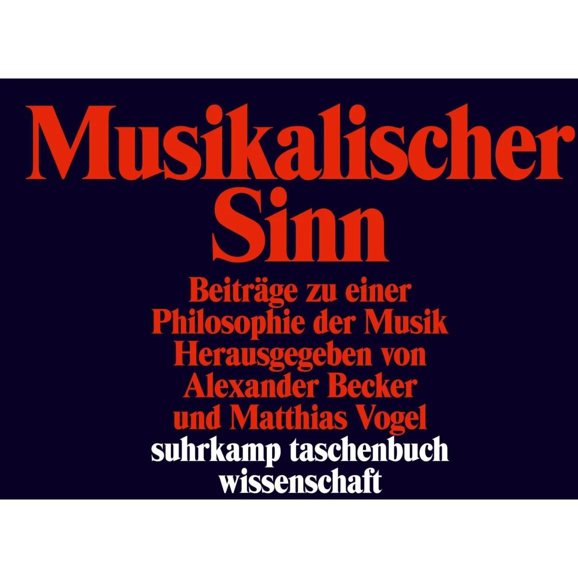 Thumbnail - Musikalischer Sinn, Fachbücher von Alexander Becker, Matthias Vogel