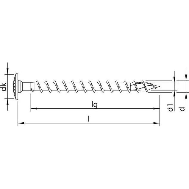 Thumbnail - Heco, Schrauben, TOPIX-plus 10,0 x 160, Verbinderschr., Tellerkopf, T-Drive, VG, A2K (50 Schrauben pro Stück)